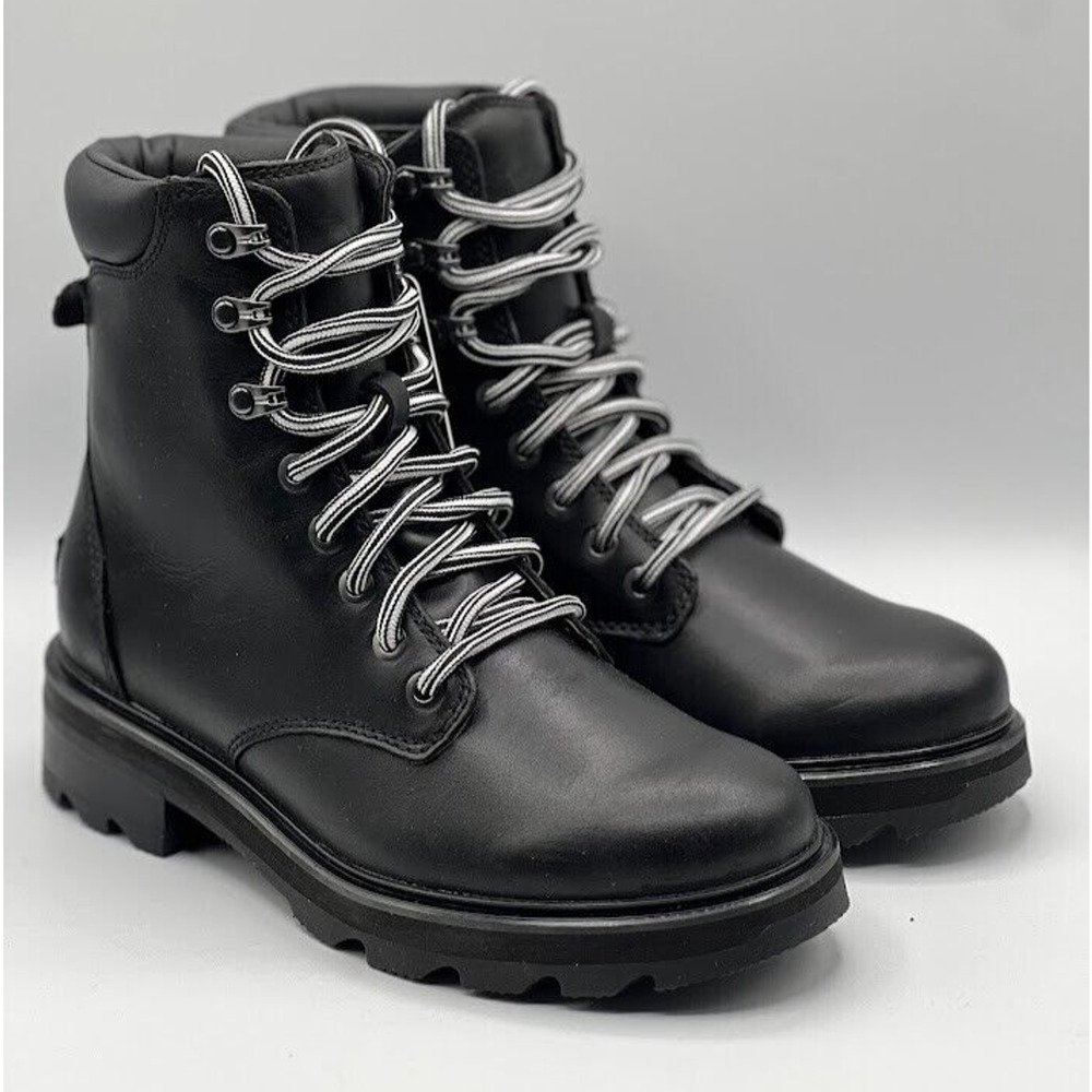 Sorel‎ Women's Lennox Lace Women's Waterproof Leather Boots Size 7.5 NWOB